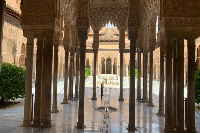 Alhambra: Complete Guided Tour with Nasrid Palaces Tickets - Stop 5: Nasrid Palaces, lions courtyard, fountains sounds, and light (about 1 hour)