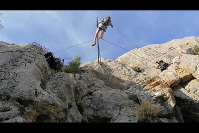 Climbing the John Hogbin Via Ferrata with Lunch