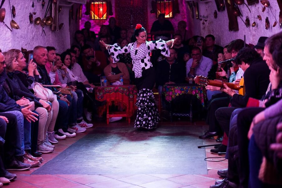 Flamenco Show: Zambra in Cuevas del Sacromonte - The performance itself: the circle, the singers, and the guitarist energy