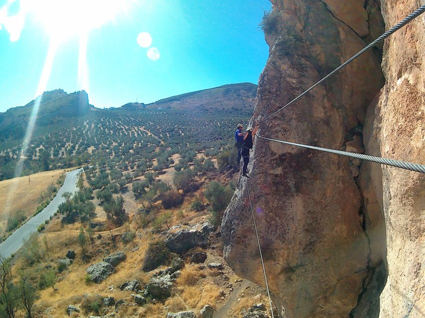 From Granada: 3-Hour Vía Ferrata in Moclín - Rappelling down: how it works and why it feels different