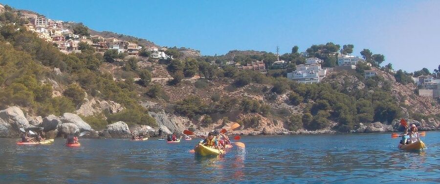 From La Herradura: Maro Cerro Gordo Kayak Tour - Playa de Calaiza stop: beach formations and spotting marine life