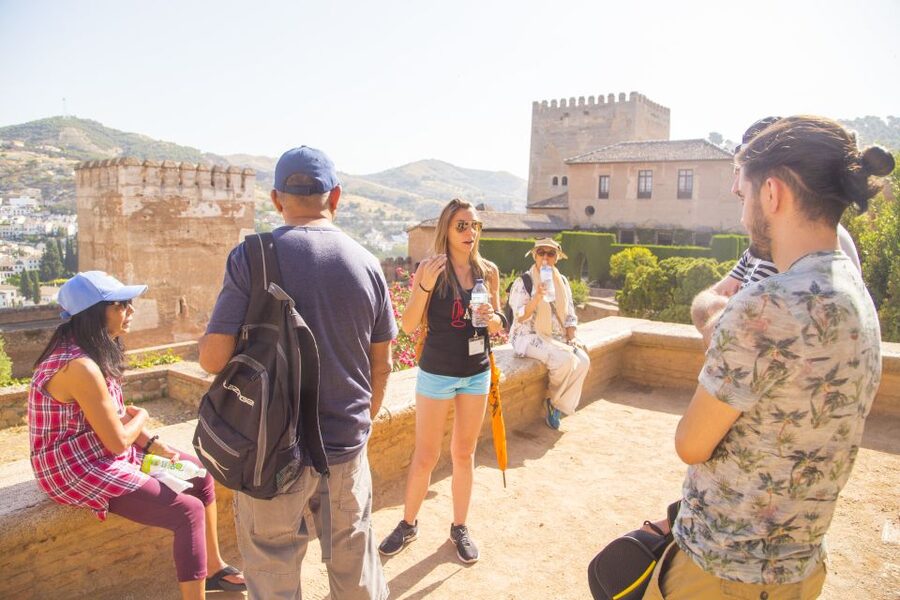 Granada: Alhambra Complex Guided Tour with Ticket - Alcazaba: Climbing the Towers and Imagining Life on Guard