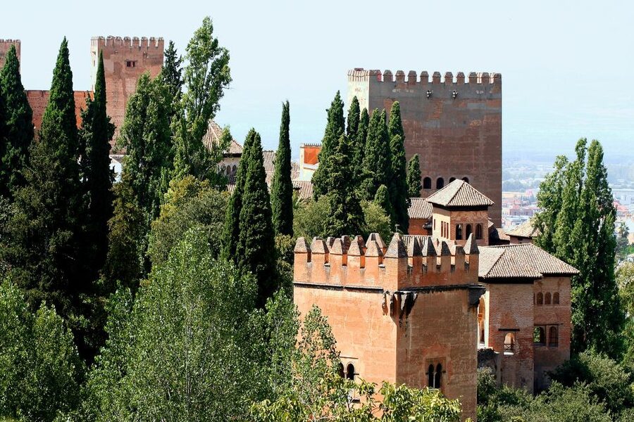 Granada: Alhambra Guided Tour w/ Nasrid Palaces & City Pass - Entering the Alhambra at the Access Pavilion with Your Guide