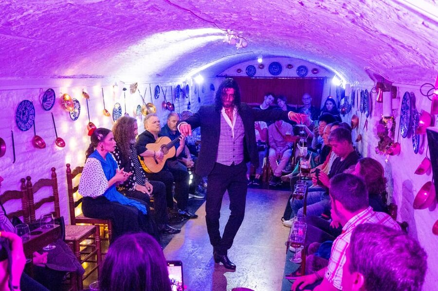 Granada: Authentic and intimate Flamenco Show with Snacks - The one-hour show rhythm, including when you eat and drink