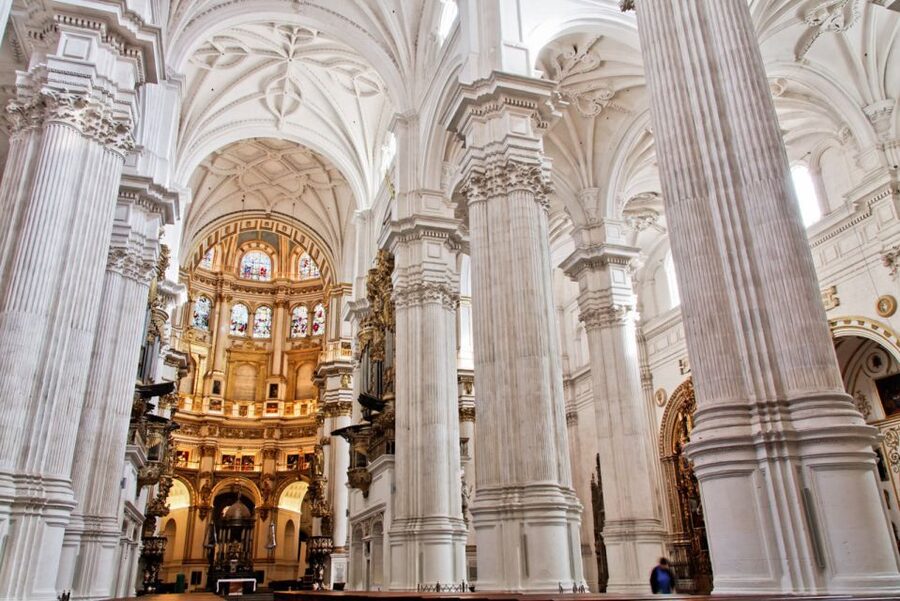 Granada: City Center, Cathedral, Capilla Tour - Plaza Nueva and the center’s power markers before you hit the Royal Chapel