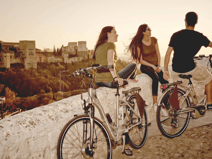 Granada: Electric Bike Tour of Albayzin and Sacromonte - Starting where the river views set the tone: Paseo de los Tristes and Carrera del Darro