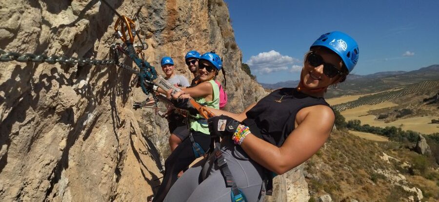 Granada: Via Ferrata Moclín with Transfers - The two-hour guided climb: how the guide keeps you moving